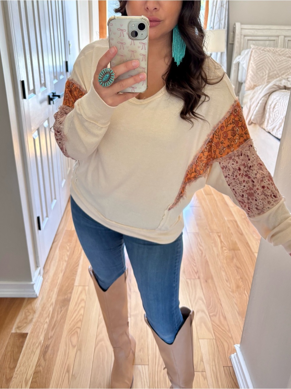 Coco + jaimeson patchwork sweater pullover